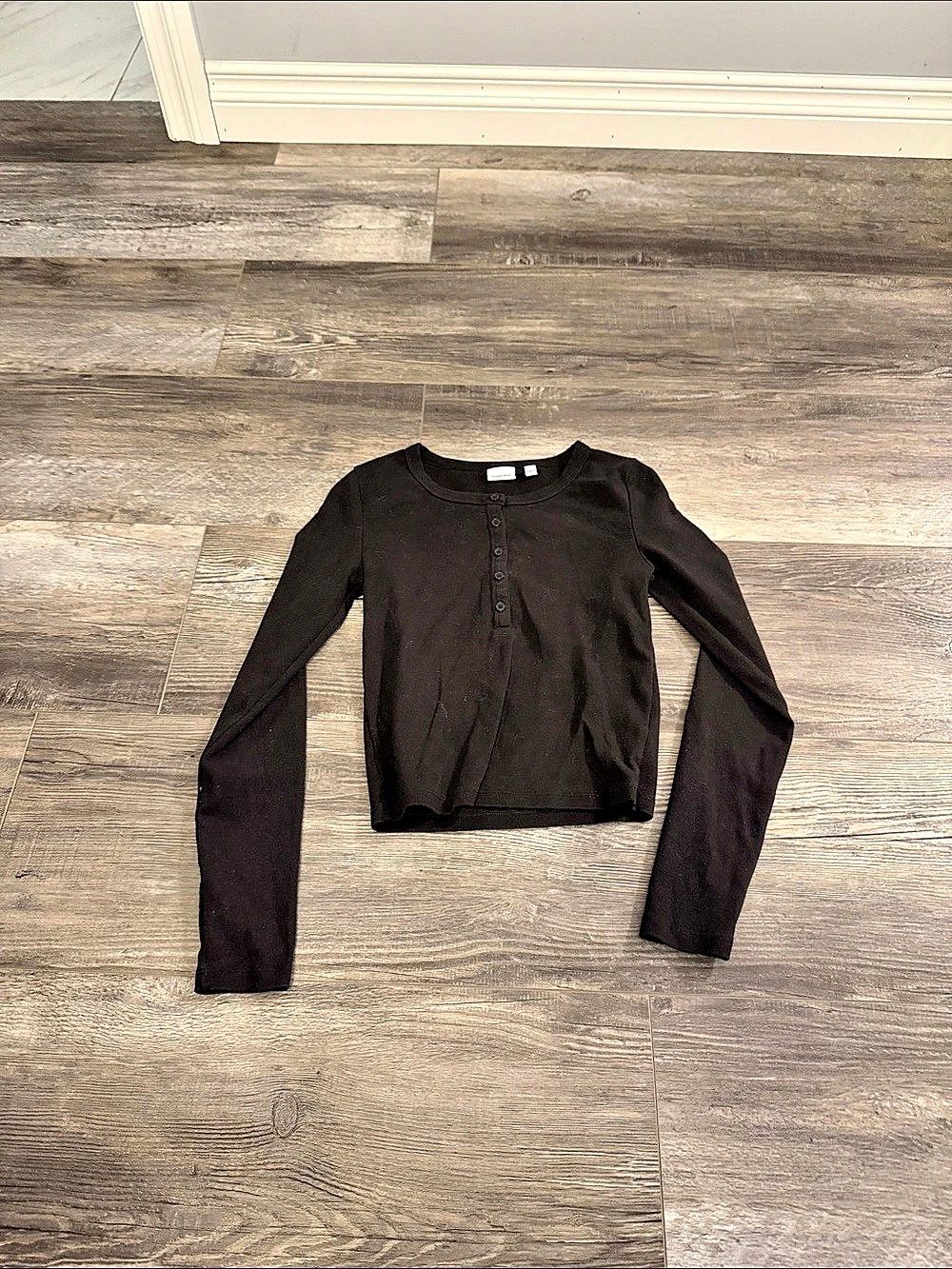 Sunday Best Drew Longsleeve Black Long Sleeve Top Size XXS